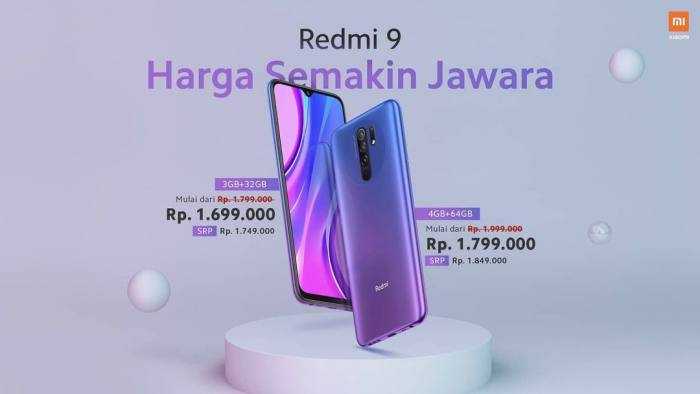 Harga Redmi 9 Terbaru Maret 2021