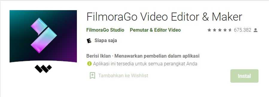 FilmoraGo Editor Video Jedag Jedug