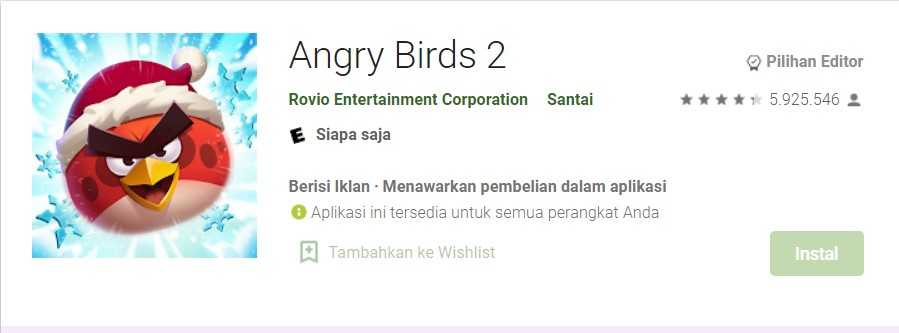 Game Angry Bird terbaru