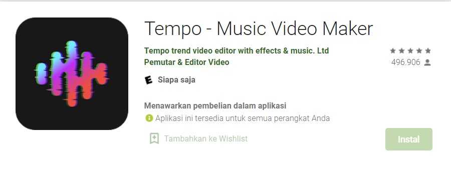 Tempo - Music Video Maker