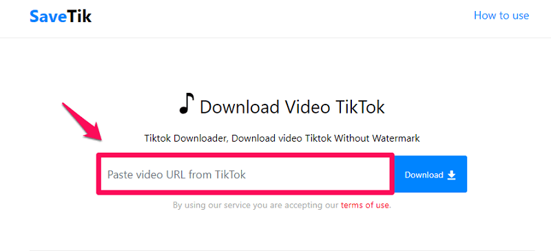 Download video Tiktok tanpa watermark tanpa Aplikasi dengan SaveTik