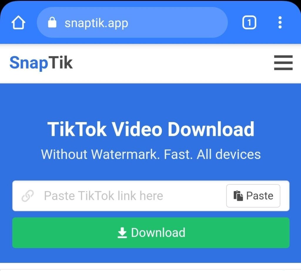 cara download tiktok tanpa watermark tanpa aplikasi dengan SnapTik